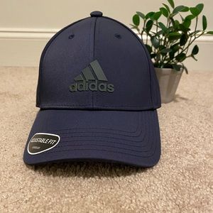 Adidas adjustable hat navy lime NWT 78%polyester 20% cotton 2% spandex